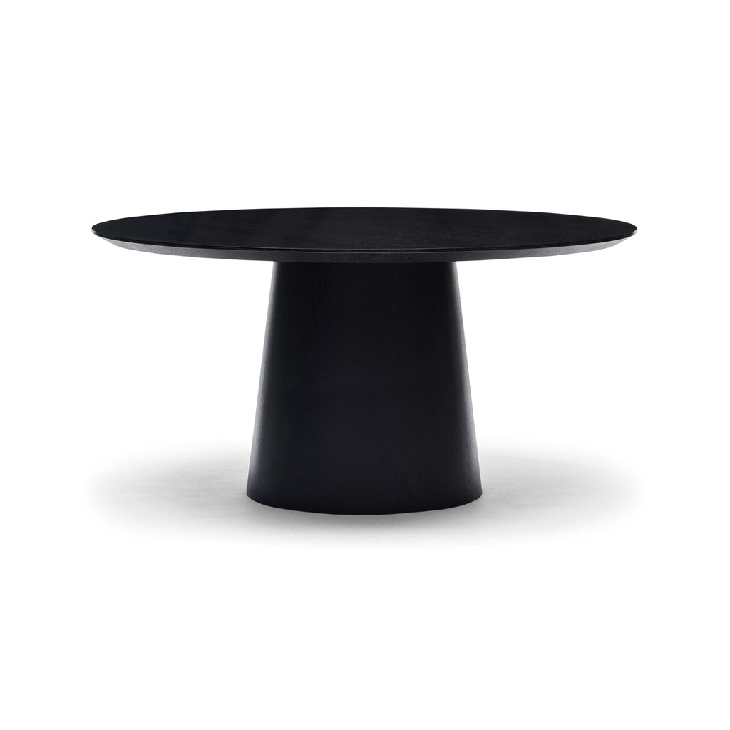 Pippa Round Dining Table Black Small