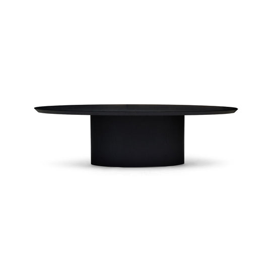 Pipal Oval Dining Table Black Medium