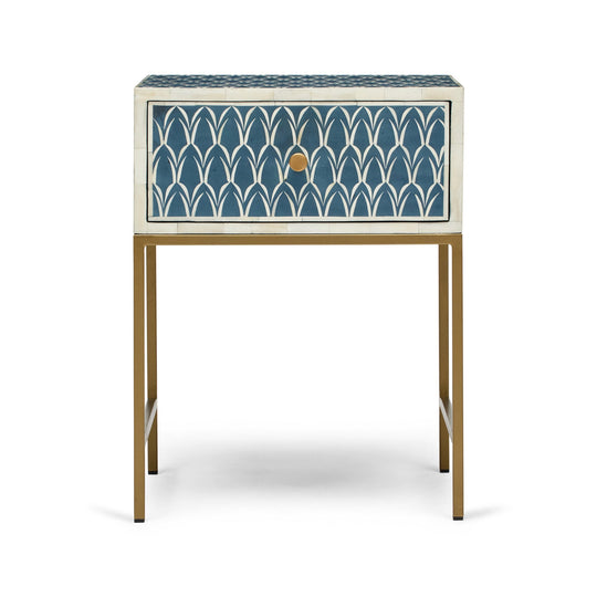 Zephyr Bone Inlay Bedside