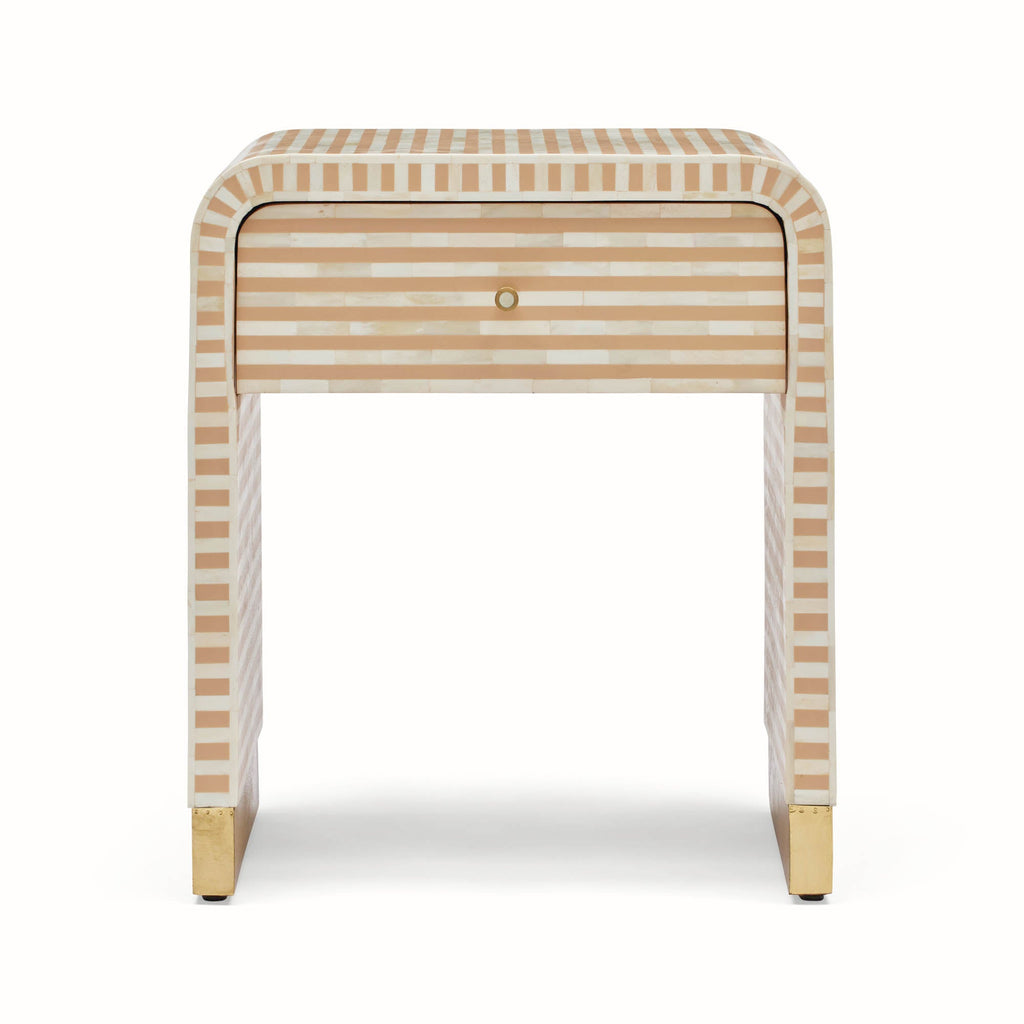 Amo Bone Inlay Bedside Almond