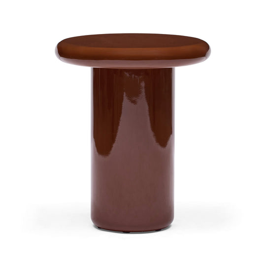 Fleur Side Table Umber Gloss