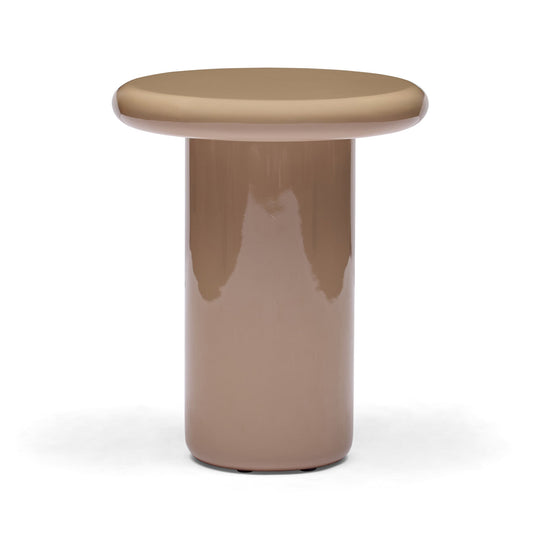 Fleur Side Table Grey Gloss