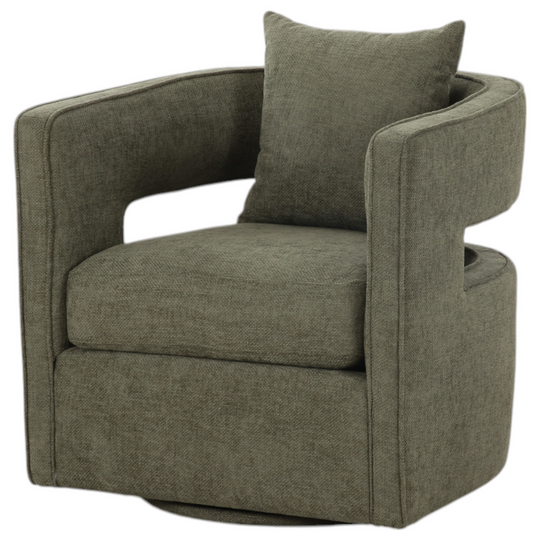 Rhonel Swivel Chair Moss Green