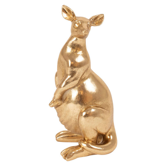 Kangaroo Sculpture - Gold (Sale)