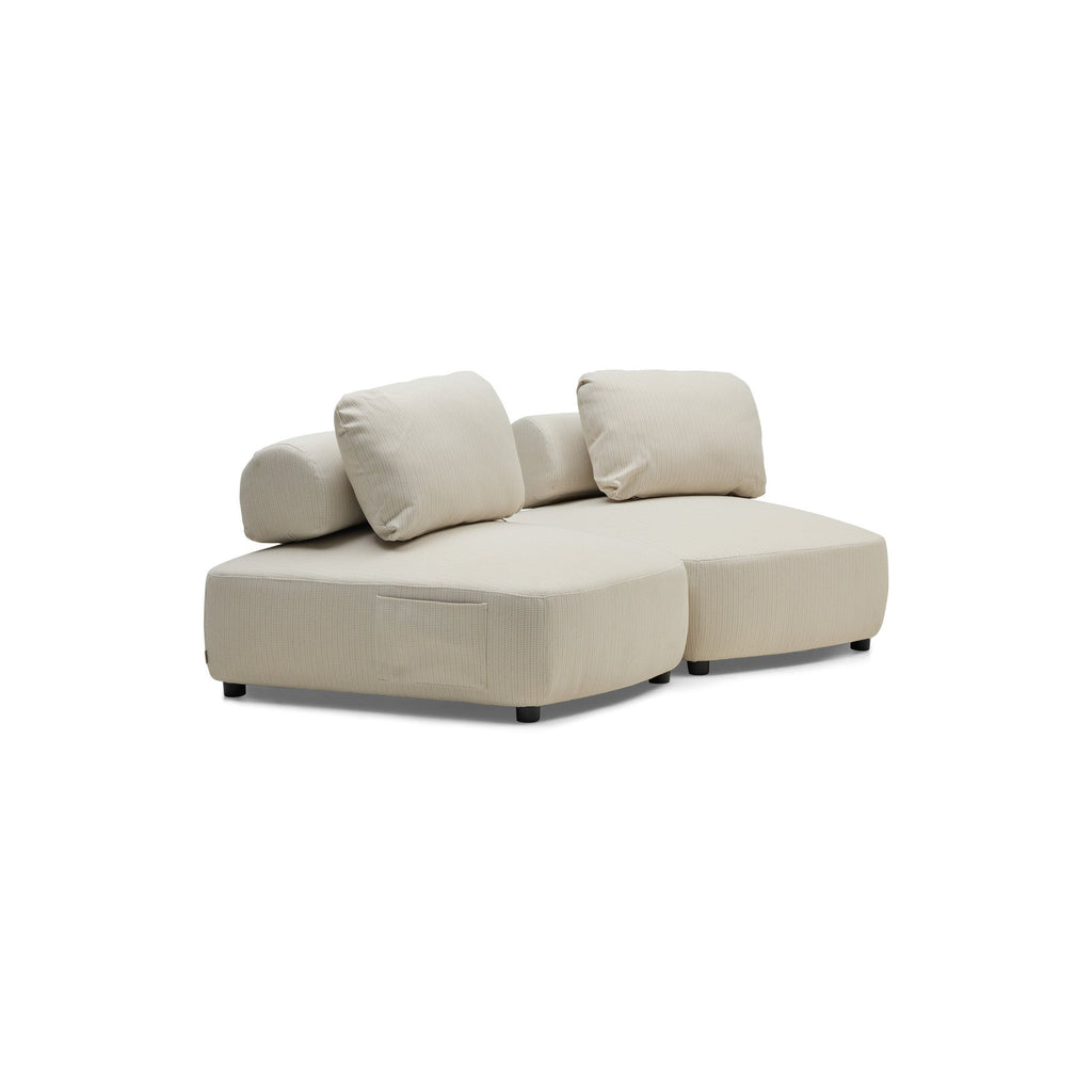 Dune Outdoor Modular Sofa Natural 2 Seat