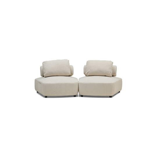 Dune Outdoor Modular Sofa Natural 2 Seat