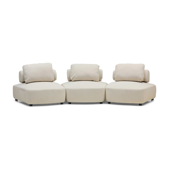 Dune Outdoor Modular Sofa Natural 3 Seat