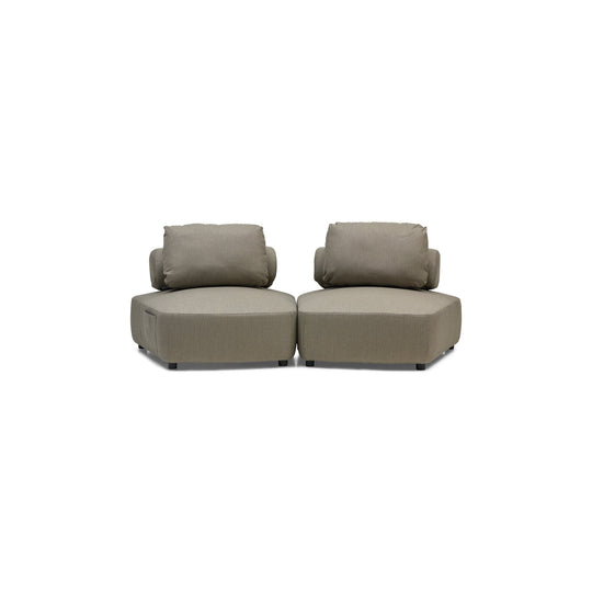 Dune Outdoor Modular Sofa Taupe 2 Seat