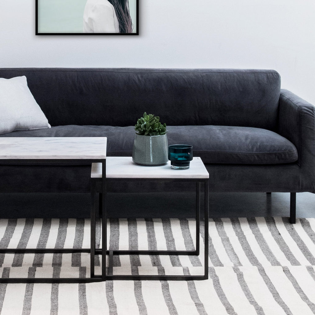 REN SIDE TABLE MEDIUM – WHITE MARBLE