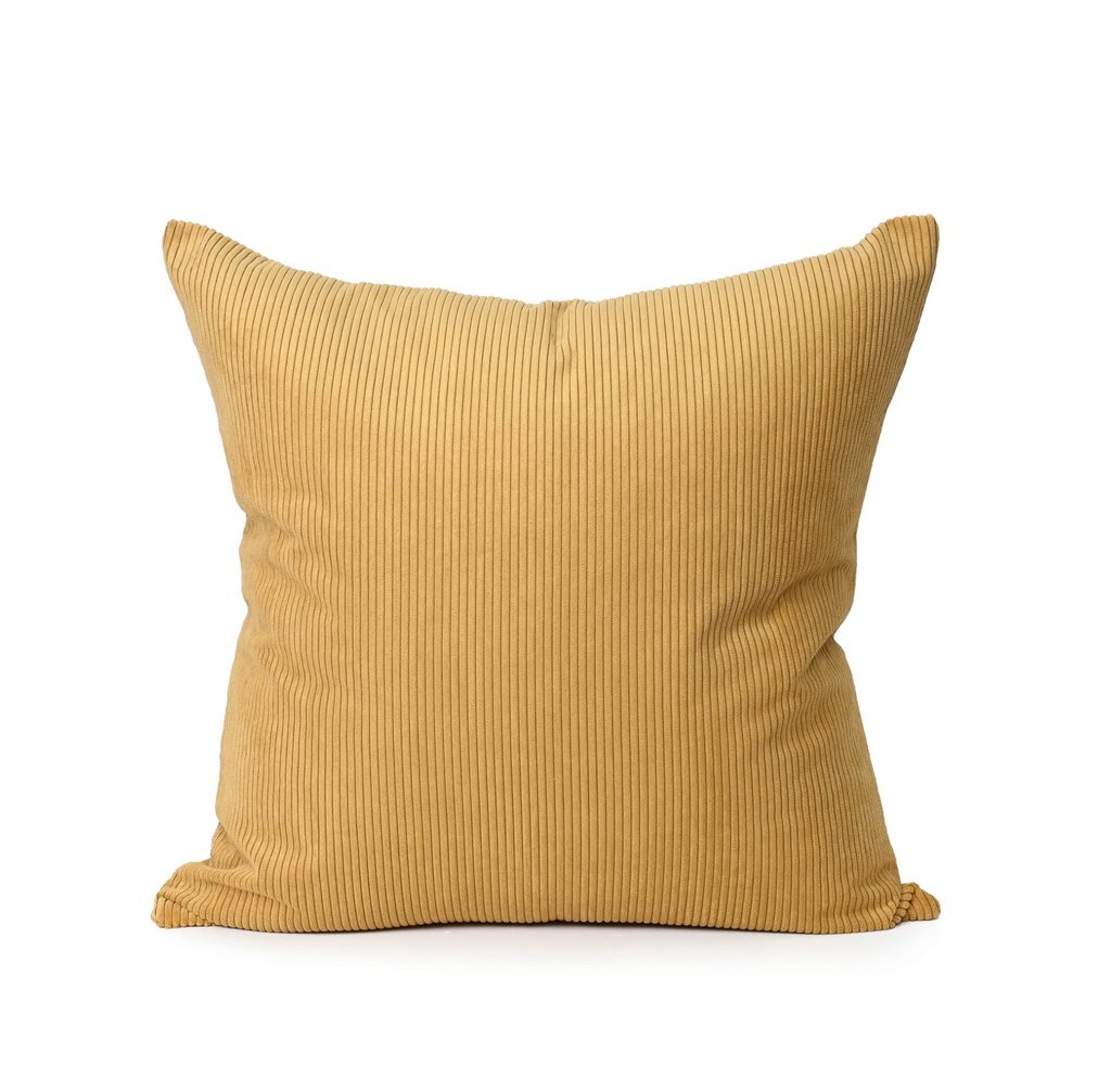 Cord Cushion - Yellow