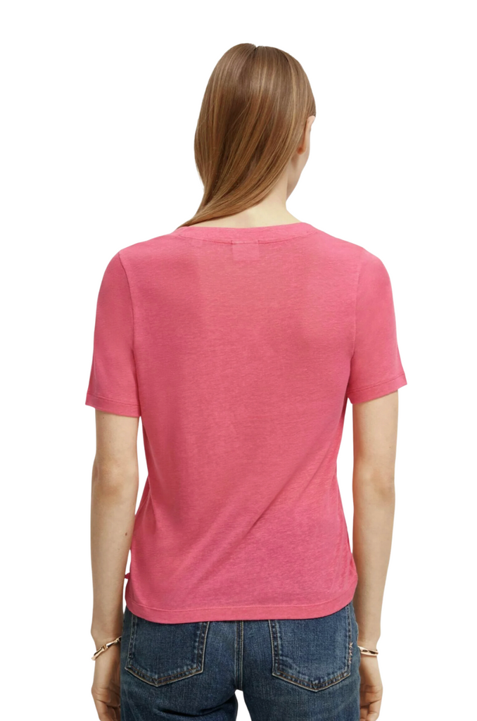 Soft V-Neck T-Shirt - Pink