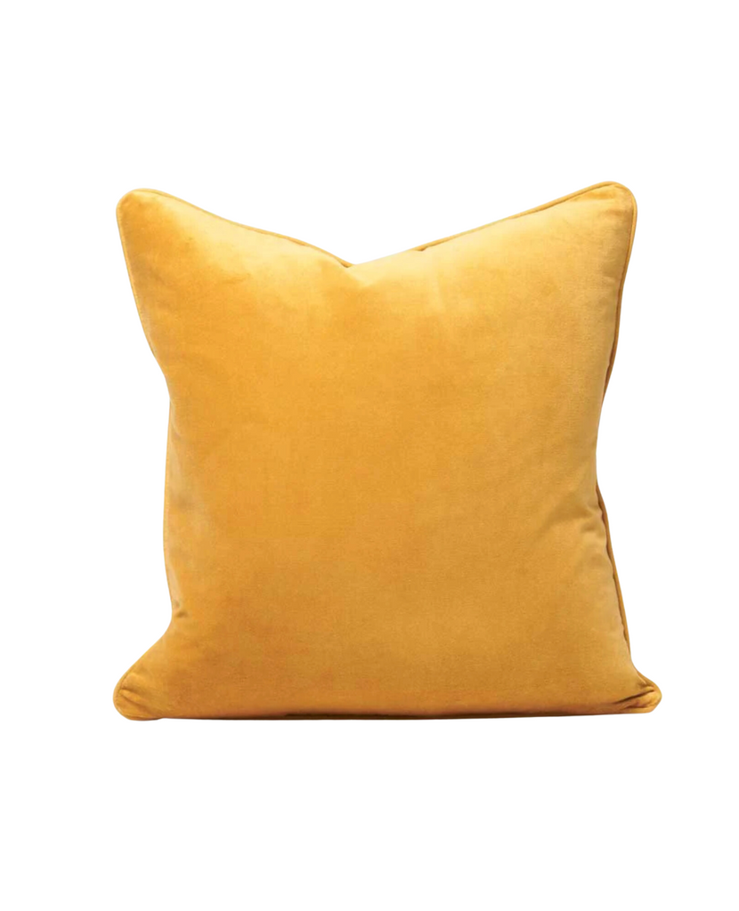 Lyndell Velvet Cushion - Mustard