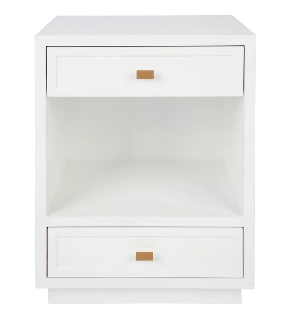 Lora Bedside Table - White
