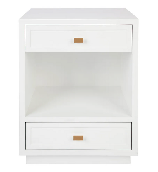 Lora Bedside Table - White