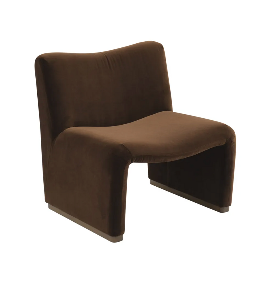 Bea Occasional Chair - Dark Chocolate Velvet