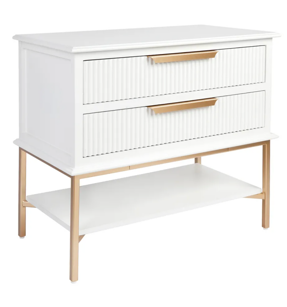 Amy Bedside Table - Large White