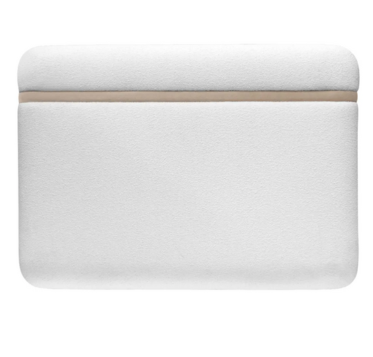 Curvy King Bedhead - White Boucle