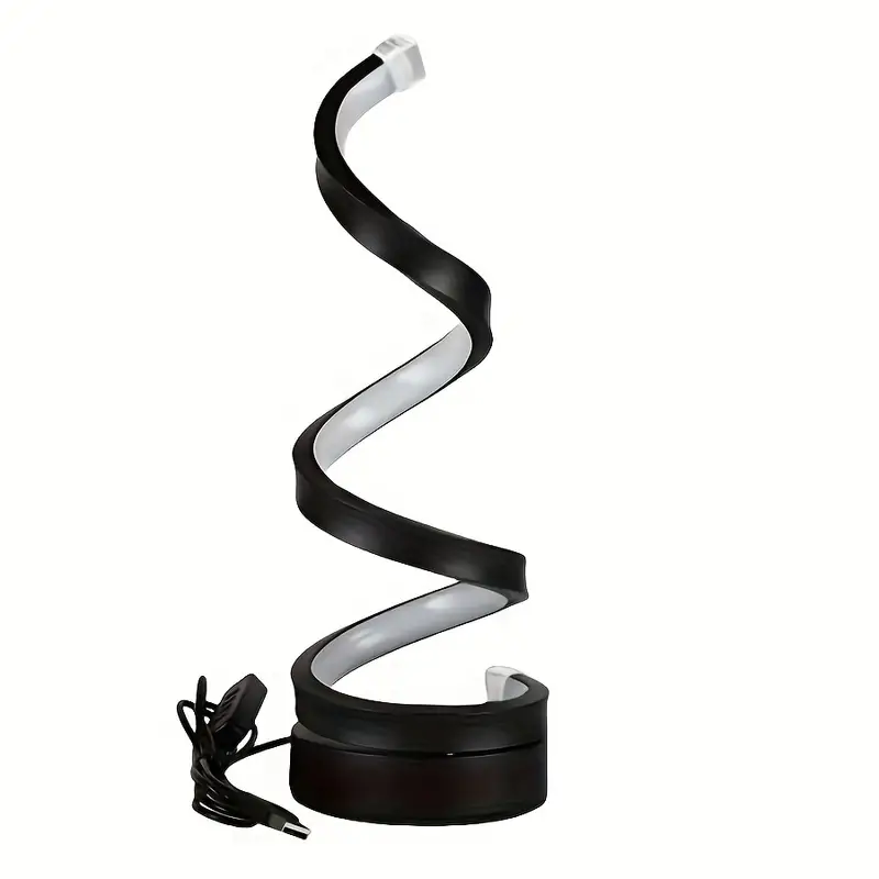 Spiral USB Table Lamp