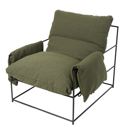 Klein Armchair - Green Boucle (Sale)