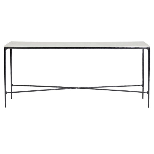 Hesper Marble Console Table - Large Black