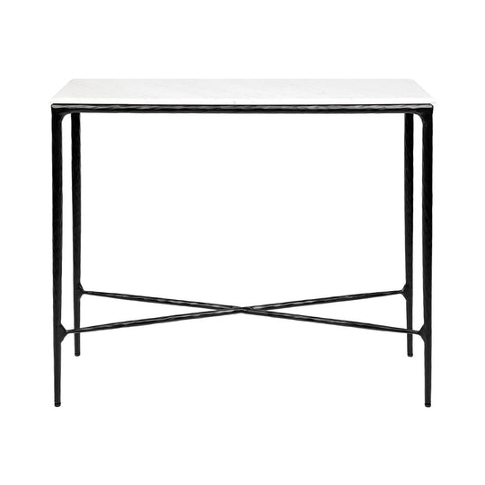 Hespen Marble Console Table - Small Black