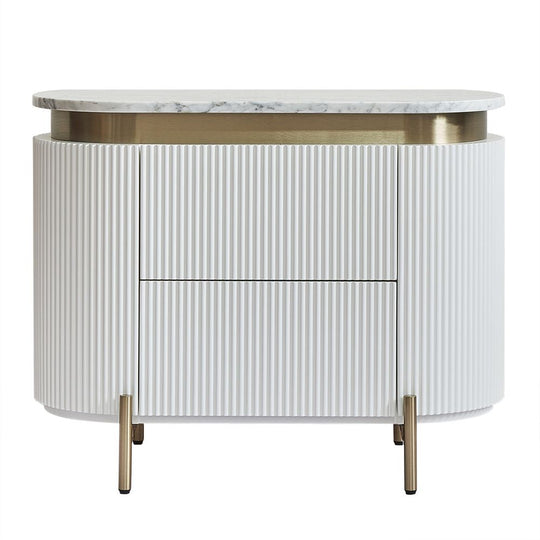 Demorco Bedside Table - White