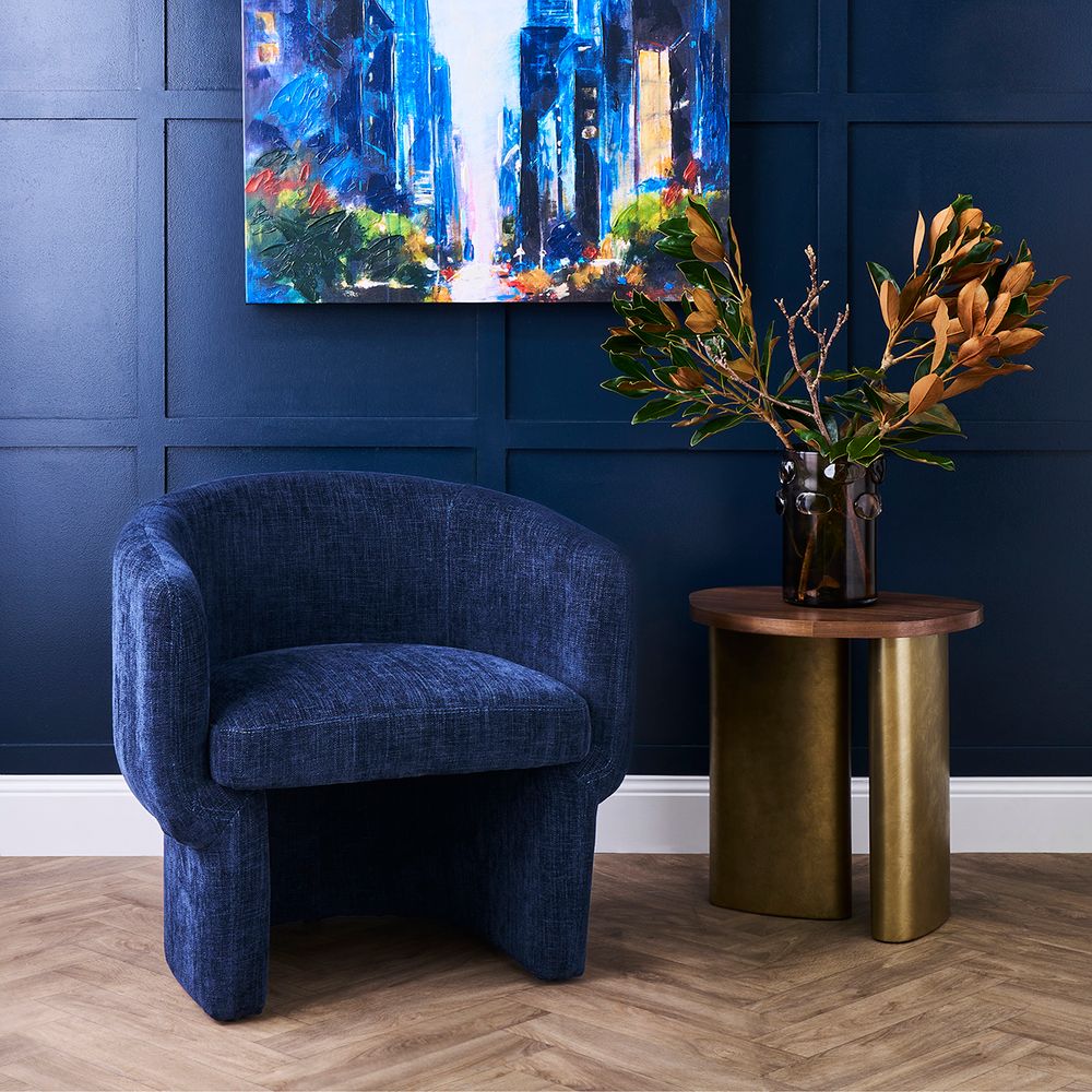 Avesta Arm Chair - Indigo Chenille