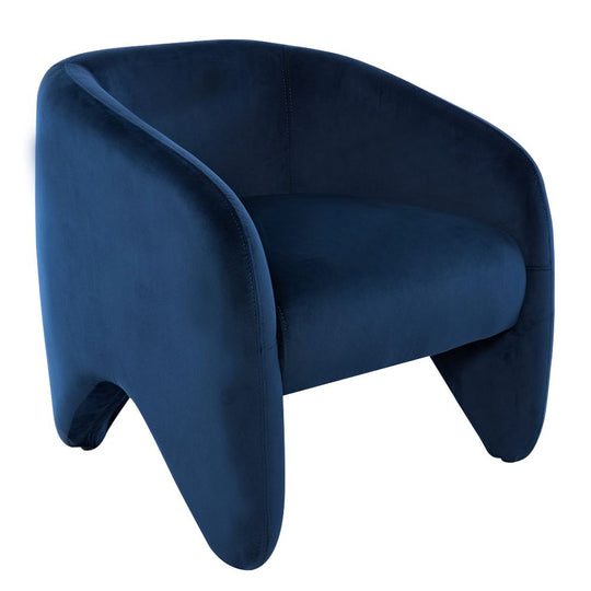 Maelis Arm Chair - Indigo Velvet