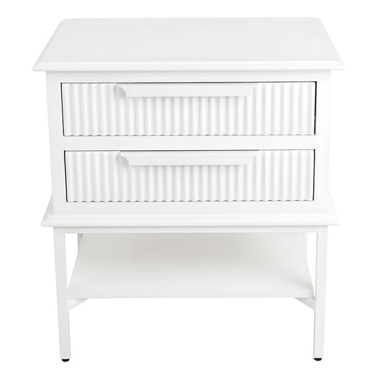 Ainee Bedside Table - Small All White