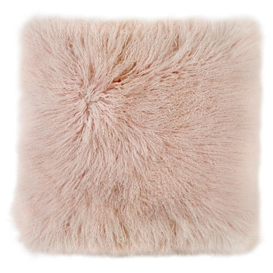 Sheepskin Cushion Rose