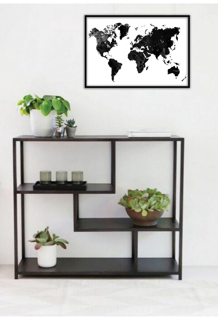 World Map Black