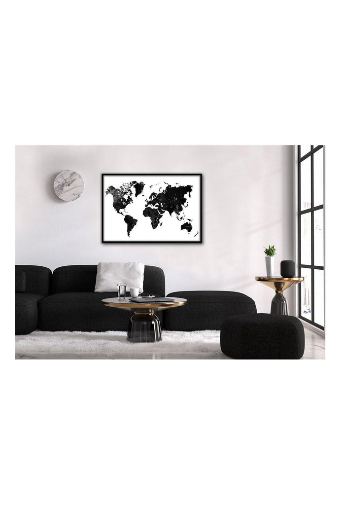 World Map Black