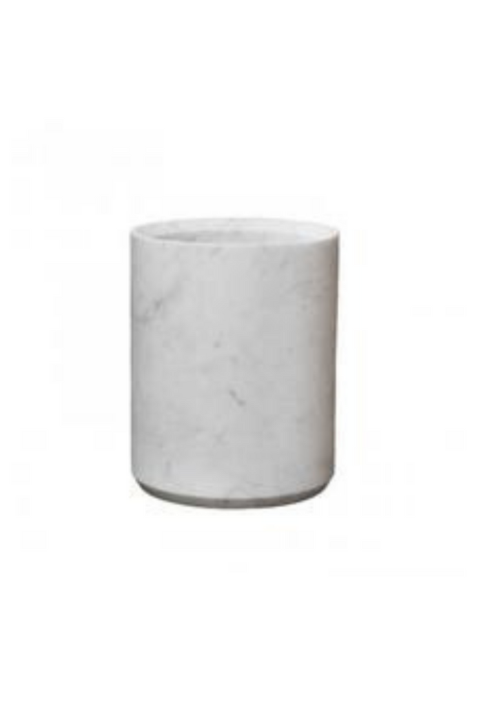 Jade Marble Vase - White