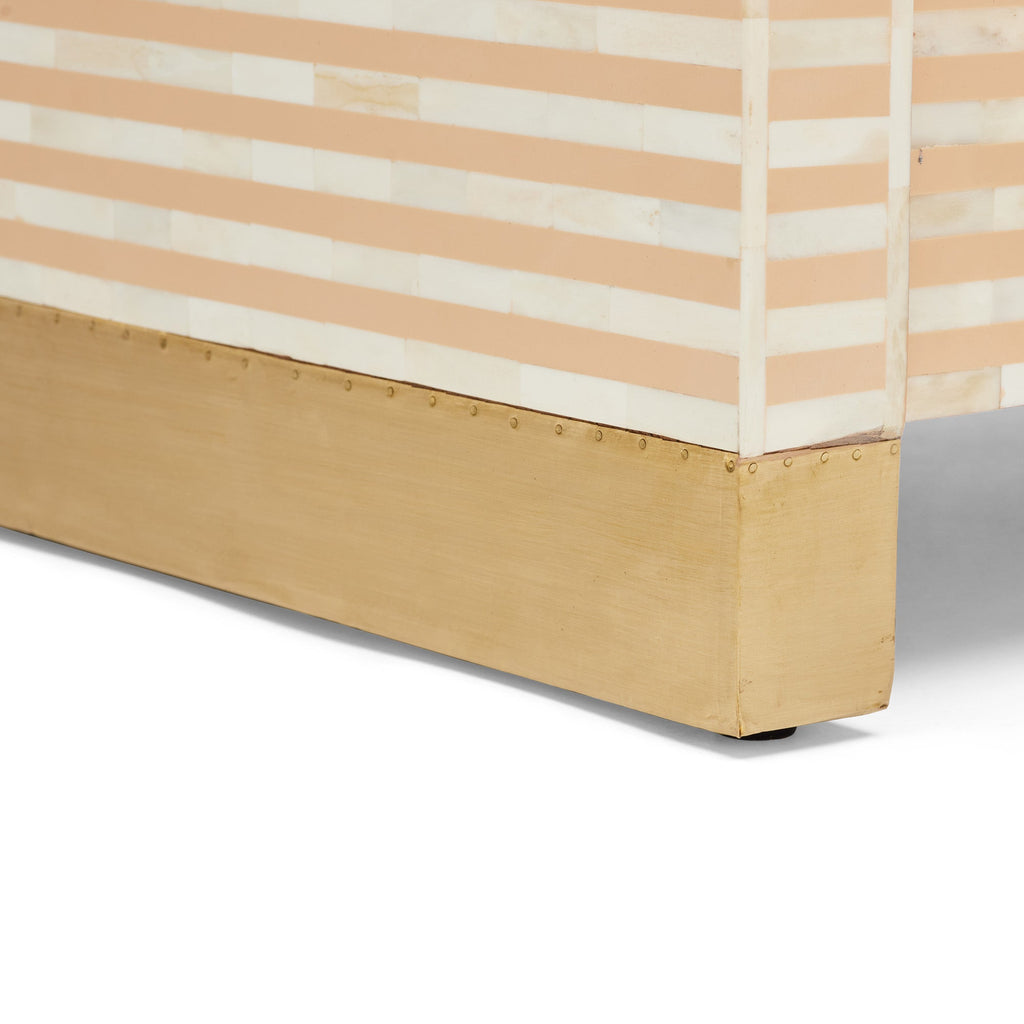 Lucaro Bone Inlay 4-Drawer Almond