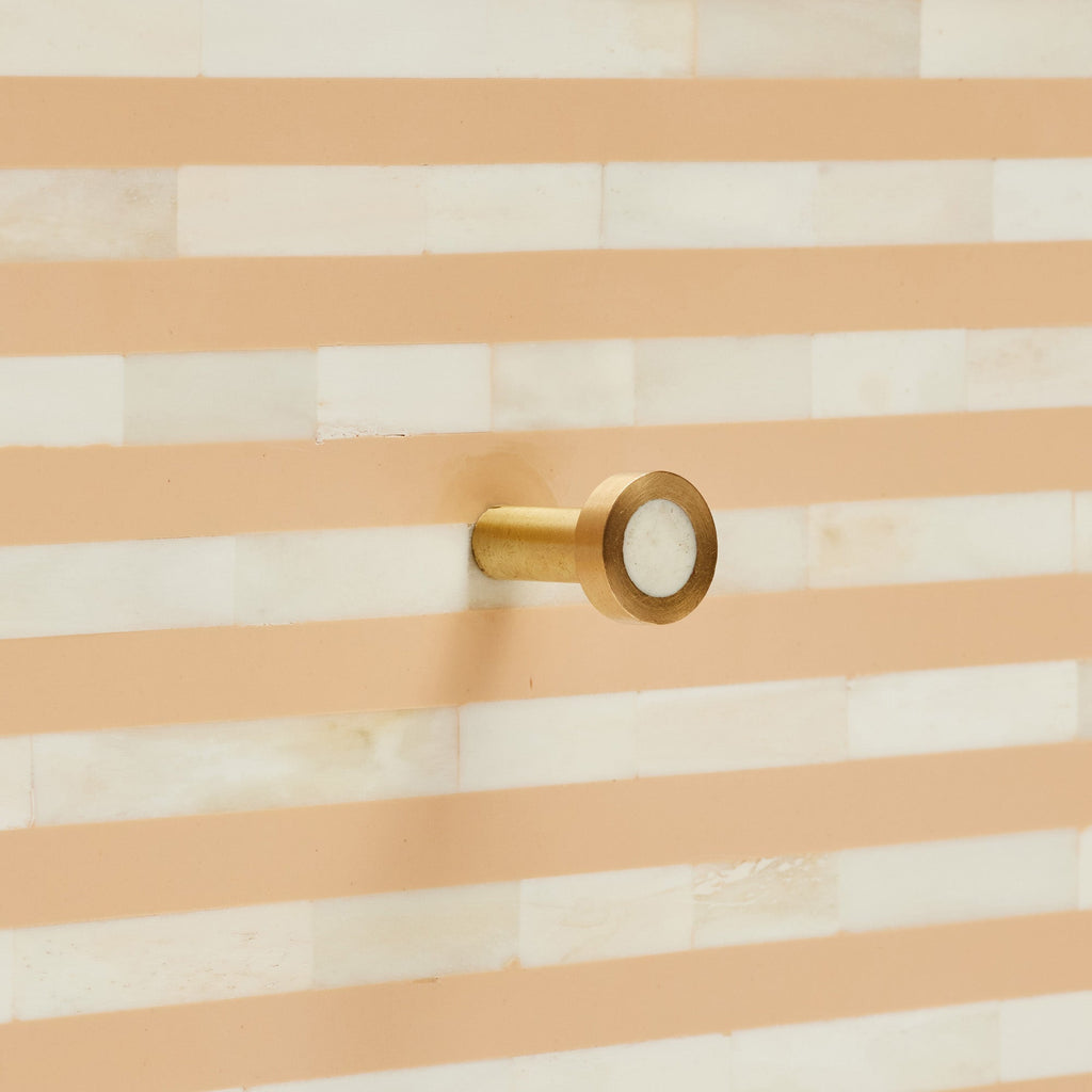 Lucaro Bone Inlay 4-Drawer Almond