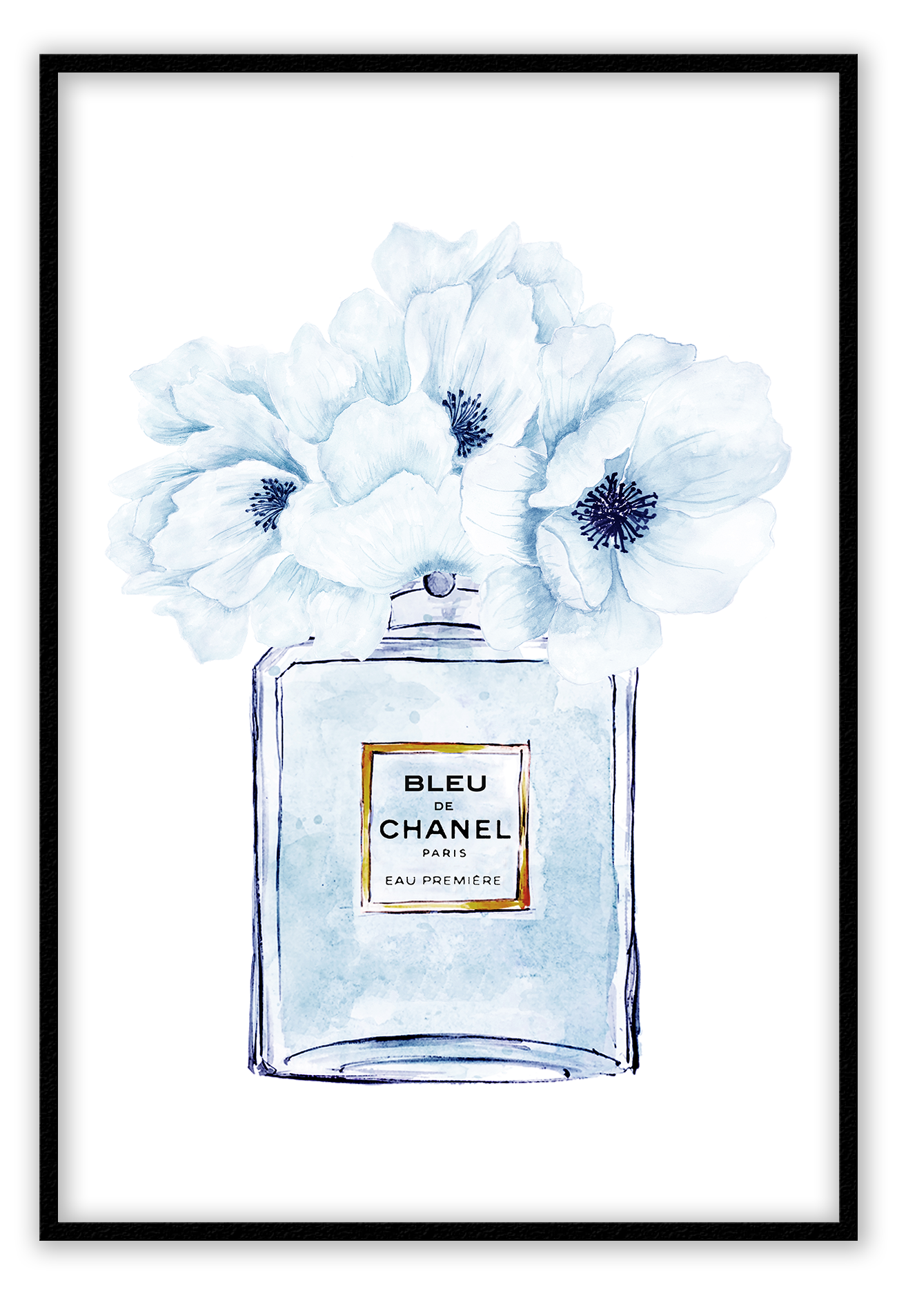 BLEU DE CHANEL アートパネル インテリア Bleu de Chanel | Print Decor – Canvas Home Interiors