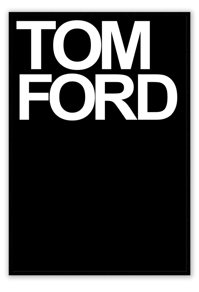 A black and white fashion wall art of tomford fashion book cover. 