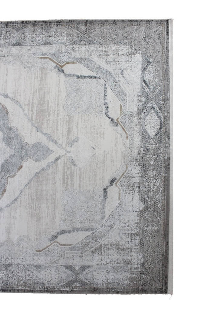 Fusion Embossed Rugs Y269D-Cream-Grey | Buy Rugs Online – Canvas Home ...