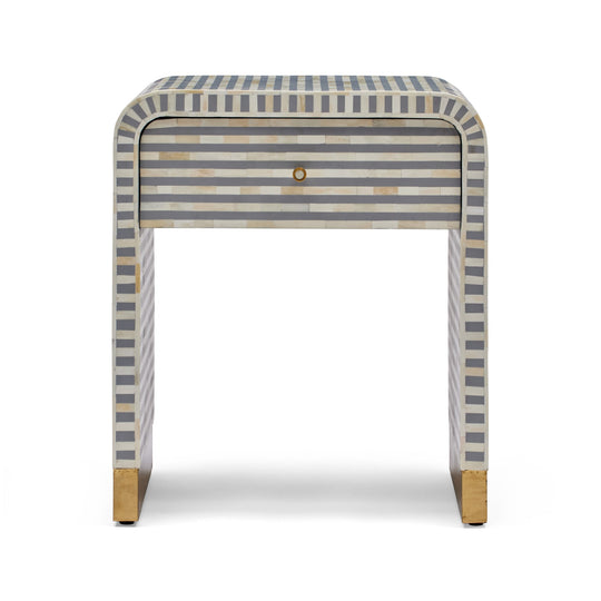 Ammo Bone Inlay Bedside Grey