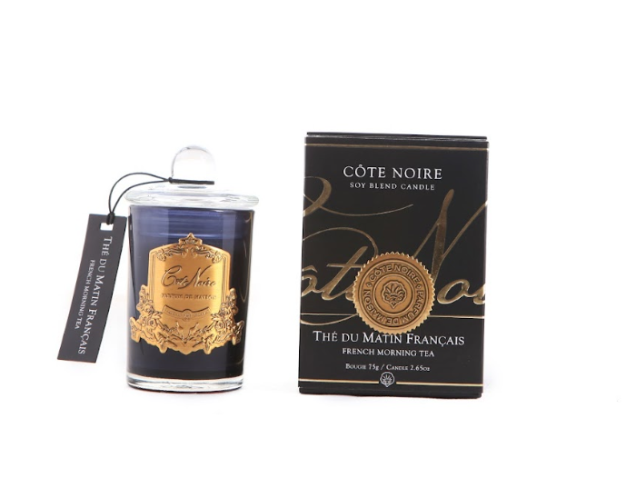 French Morning Tea - Cote Noire Gold Badge Candle - 75g