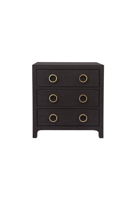 Ashley Upholstered Bedside Table Charcoal