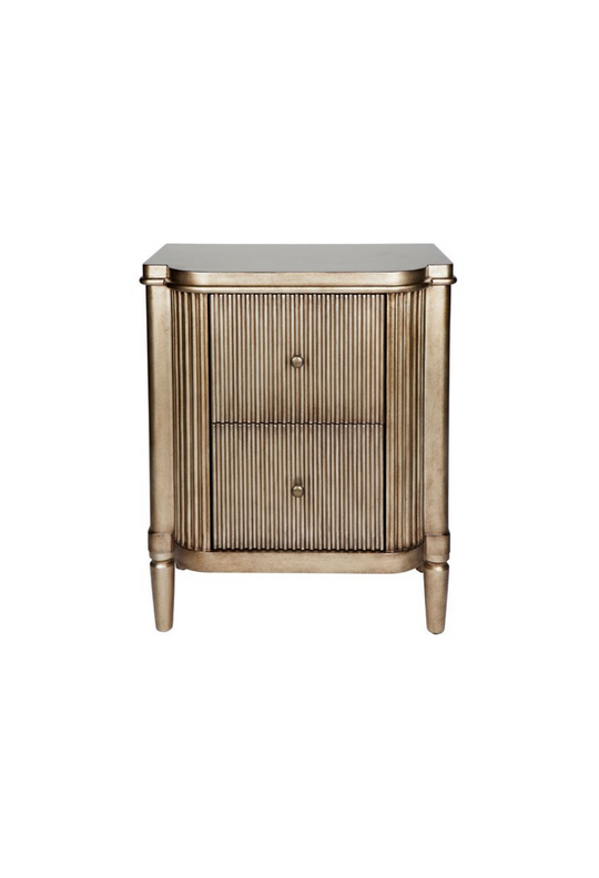 Ariela Bedside Table Antique Gold