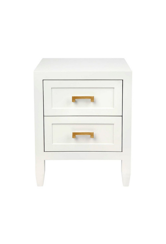 Somelli Bedside Table Small White