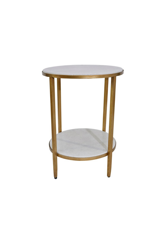 Kloz Side Table Antique Gold