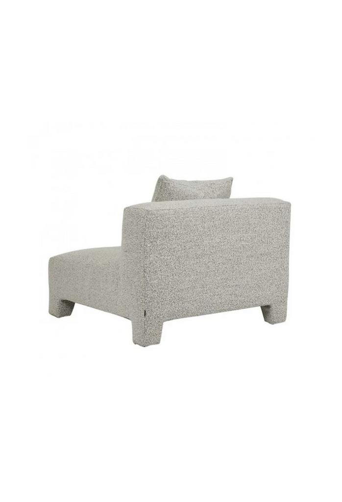 speckle boucle shaped modular chair