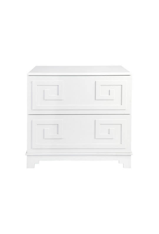 Grecia Bedside Table White