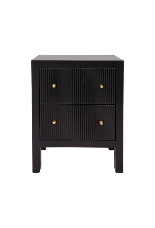 Amelia Bedside Table - Black