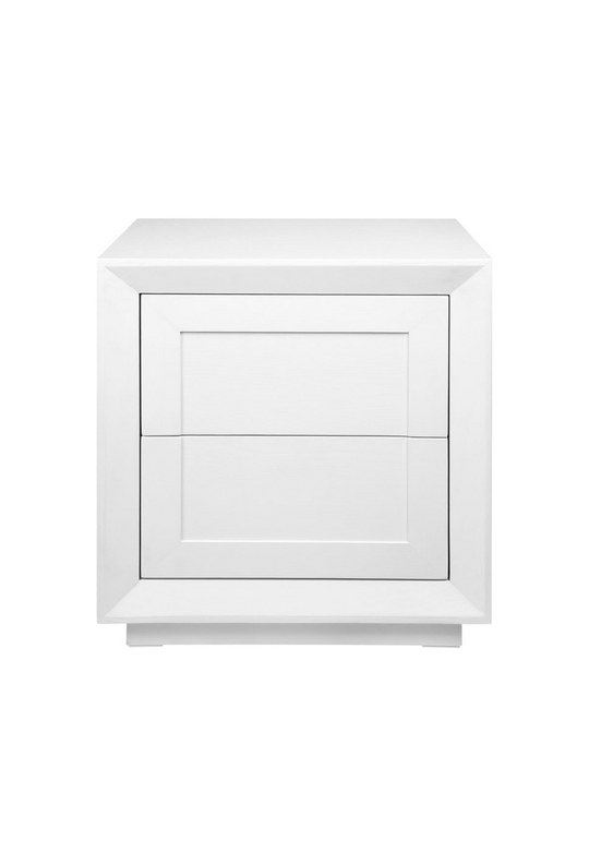 Baltimore Tall Bedside Table White