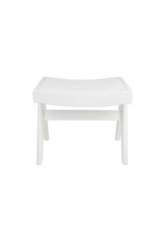 Cuba Rattan Stool - White (Sale)