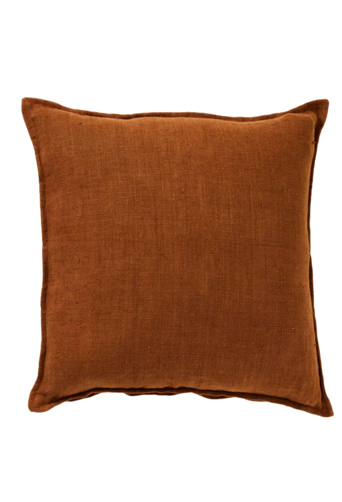 Christal Linen Cushion  - Cinnamon